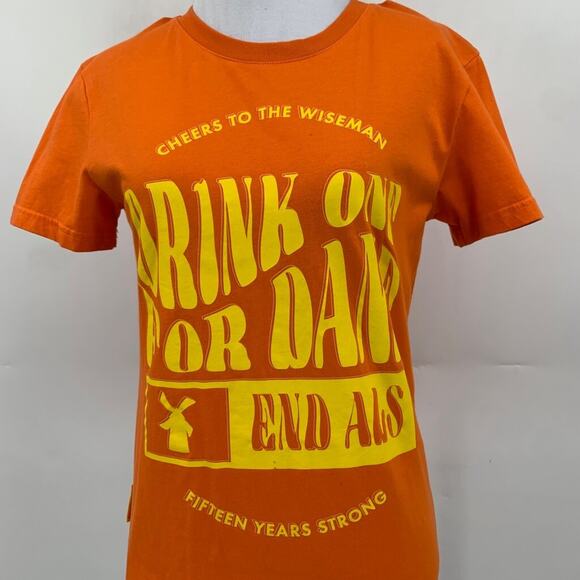 Dutch Bros T Shirt Womens S Small Orange Cotton Short Sleeve Crew Tee End ALS - Picture 4 of 12